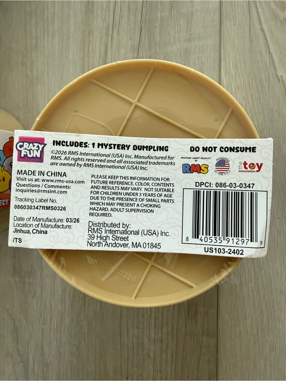 BUNDLE (2) Crazy Fun RMS Mystery Squishy Dumpling - Party Confetti Series